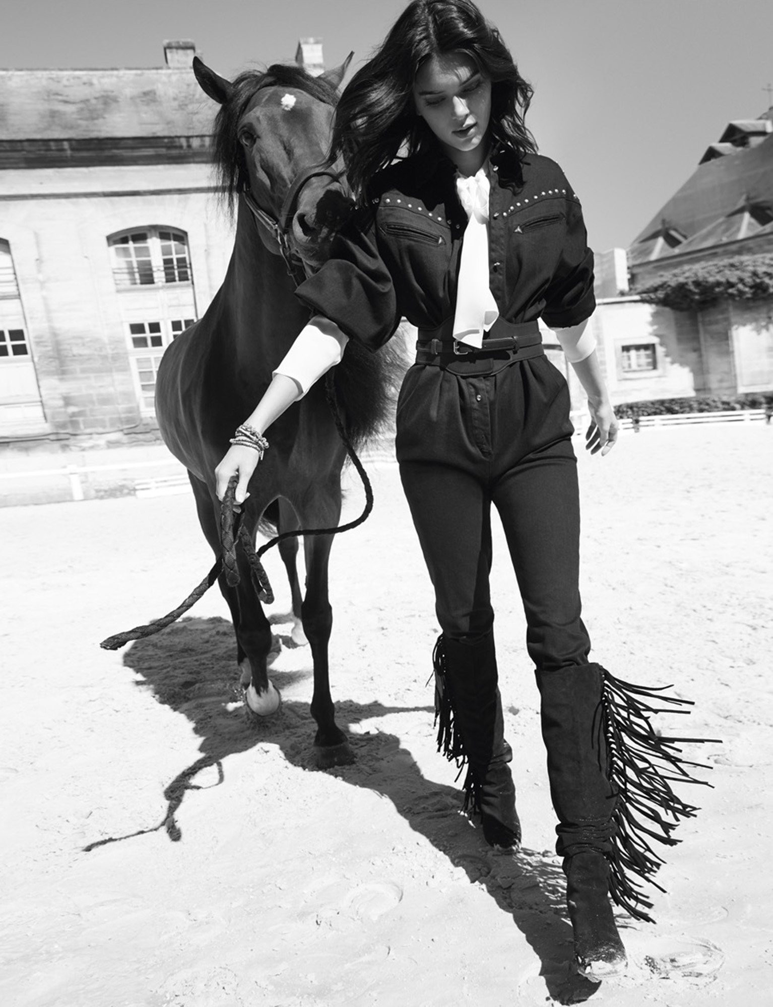 Fred Meylan , Kendall Jenner , cheval, magazine , ELLE , 